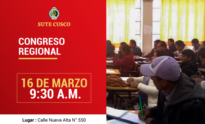 Congreso Regional del Sute Cusco