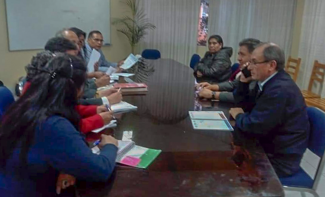 Reunión de dirigentes del Sutep con el gobierno regional de Cajamarca