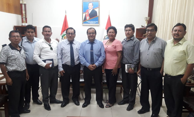 Reunión de dirigentes con el gobierno regional de Ucayali